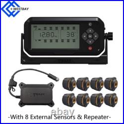 Genuine 8 tyre External Tpms Sensors Tire Pressure Monitor System for truck