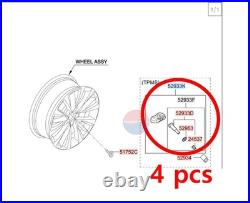 Genuine OEM 4pcs TPMS Valve 52940 T6000 Tire Pressure SensorHyundai/Kia/Genesis