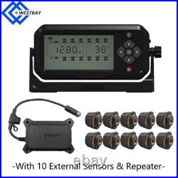 Genuine TPMS 10 External Sensor Tire Pressure Monitoring System for heavy truck