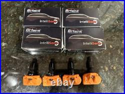 HUF/BH Black Valve Stems TPMS Sensors SET PORSCHE PANAMERA 2009 2013 433mhz