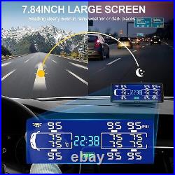 Hieha Rv Tire Pressure Monitoring System, 7.84 Solar TPMS for Rv Travel Trailer