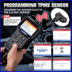 LAUNCH CRT5011E TPMS Relearn Tool Tire Pressure Sensor Programing OBD2 Scanner