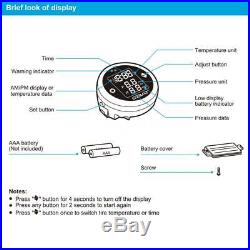 LCD Realtime Wireless TPMS Motorcycle Tire Pressure Monitor System 2 Sensor U2Y0