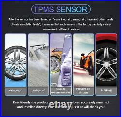 LCD TPMS Tire Pressure Monitoring System 6 External Sensor + Repeater For RV