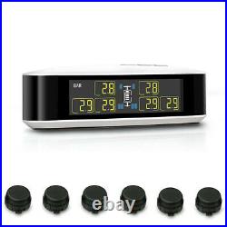 LCD TPMS Tire Pressure Monitoring System 6 External Sensor + Repeater For RV IM