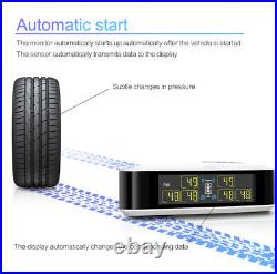 LCD TPMS Tyre Pressure Monitoring System 6 External Sensor + Repeater For Pickup