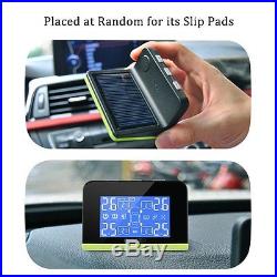 LCD Wireless TPMS Tire Pressure Monitoring System 4 Internal Replaceable Sensors