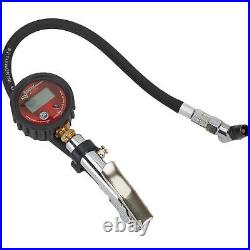 Longacre 52-53095 Deluxe Digital 2 Inch Quick Fill Tire Gauge