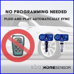 MORESENSOR Bluetooth Series TPMS Sensor 4-Pack for Tesla Model X/Plaid