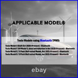 MORESENSOR Bluetooth Series TPMS Sensor 4-Pack for Tesla Model X/Plaid