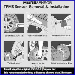 MORESENSOR Bluetooth Series TPMS Sensor 4-Pack for Tesla Model X/Plaid
