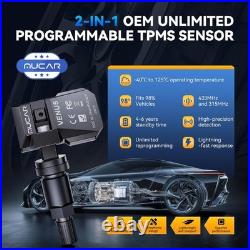 MUCAR VENU5 Tire Pressure Programmable Sensor 2-in-1 433/315MHz fits 98% Vehicle
