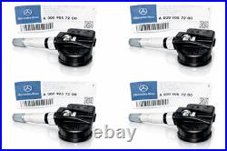 Mercedes Benz C250 C300 E350 W204 W212 Class Tire Pressure Sensor 4 PCS OEM New