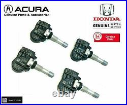 NEW SET OF 4 Genuine Honda OEM 42753-TP6-A82 TPMS Tire Pressure Sensor For Honda