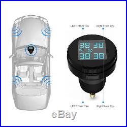 NEW Tire Pressure LCD Display Monitoring System Wireless 4 Sensors TPMS For Car