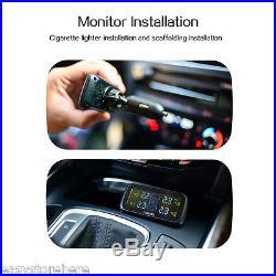 NEW U903 WF TPMS Tire Pressure Monitor System+4 External Sensors LCD Display