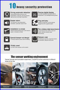 New Car 3V Bluetooth Android IOS Tire Pressure Monitor System 4 Internal Sensors
