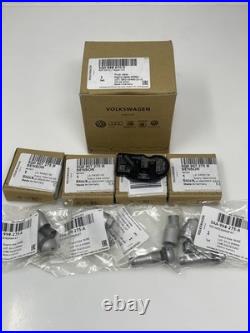 New OEM Volkswagen TPMS Sensors 5Q0998270F, 5Q0907275B, Set Of 4