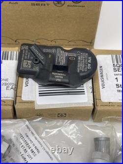 New OEM Volkswagen TPMS Sensors 5Q0998270F, 5Q0907275B, Set Of 4