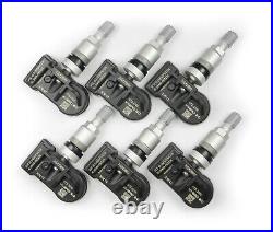 New Silver Stem 315mhz 6 Sensor TPMS Set Fits 2017 Ford F350 Super Duty Dually