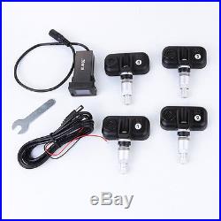 New Wireless TPMS Tire Pressure Monitor System+4 Sensors LCD Display For Nissan