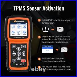 OBD2 TPMS Auto Tire Pressure Sensor Programming Activation Diagnostic Scanner