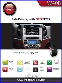 ORO W408 TPMS Universal Wireless Tire Pressure Monitoring System (with4 sensors)