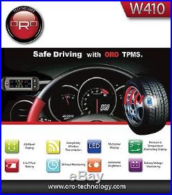 ORO W410 TPMS Universal Wireless Tire Pressure Monitoring System (with4 sensors)
