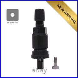 Original Dill TPMS Valve Stems 0.453 Black Aluminum Clamp-In USA Made (20x)