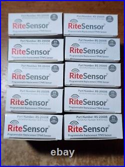 Pack Of 10 BARTEC RITE-SENSOR 315/433 MHz Programmable TPMS Sensor RS-2000R