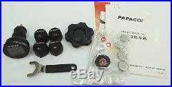 Papago Tire Pressure Monitoring System TPMS 100 4 Sensors RF LCD Germany Chip