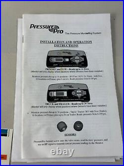 PressurePro TPMS APM1 Series TIRE PRESSURE MONITORING SYSTEM, 9 Total Sensors