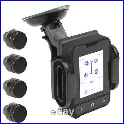 Pro Tire Pressure Monitor System Support Spare Tire Monitoring with 4 Sensors