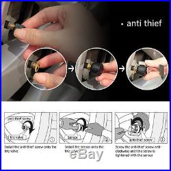 RV Trailer Car Solar TPMS Tire Pressure Monitoring System +6 Sensors LCD Display