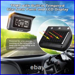 Real time TPMS Solar Tyre Pressure Monitor System for Truck RV Trailer 10 Sensor