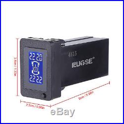 Rupse TPMS Tire Pressure Monitor+4 External Sensors LCD Display For Toyota