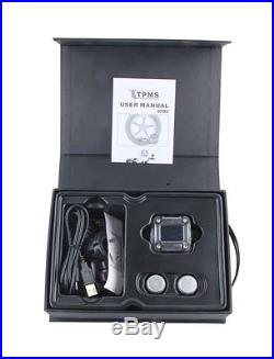 SPY Motorcycle TPMS tire pressure monitoring kit 2 external sensor 0-3.5BAR PSI