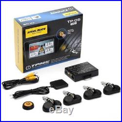 STEELMATE Wireless TPMS Tire Tyre Pressure Monitoring System Built-in 4 Sensors