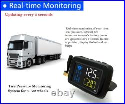 SYKIK-TPMS 12wheel Real Time Tire Pressure Monitoring System for, RVs &Trucks(12)