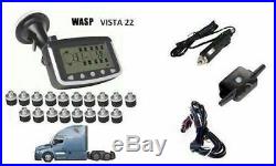 Semi Truck Trailer TPMS Tire Pressure Monitoring System + Booster 18 Sensor