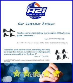 Set 4 TPMS Tire Pressure Sensors 315Mhz Metal fits 2015-2020 Ford F150