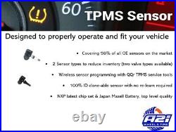 Set 4 TPMS Tire Pressure Sensors 315Mhz Rubber fits 07-08 GMC Yukon