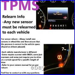Set 4 TPMS Tire Pressure Sensors 315Mhz Rubber fits 07-12 Toyota Avalon