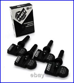 Set 4 TPMS Tire Pressure Sensors 315Mhz Rubber fits 10-12 Hyundai Genesis Coupe