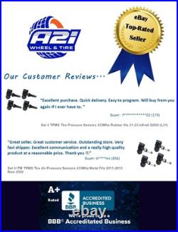 Set 4 TPMS Tire Pressure Sensors 433Mhz Metal fits 15-22 Porsche Macan