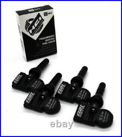 Set 4 TPMS Tire Pressure Sensors 433Mhz Rubber fits 10-14 BMW 5 Series
