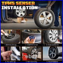 Set of 4 NEW For Tesla Model 3 S X Y Bluetooth TPMS Sensor with Nut 1490701-01-E
