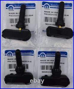 Set of 4 OEM TPMS Tire Pressure Monitor Sensors for Dodge Chrysler Jeep RAM