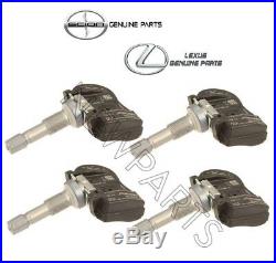 Set of 4 Plastic Tire Pressure Monitoring System Sensors OES for Toyota Scion