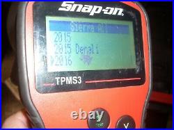 Snap-on Tpms3 Tire Pressure Sensor System Reset & Program Tool Excellent